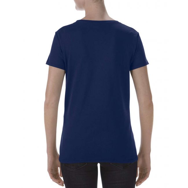Softstyle® ladies' deep scoop t-shirt culoare navy marimea m