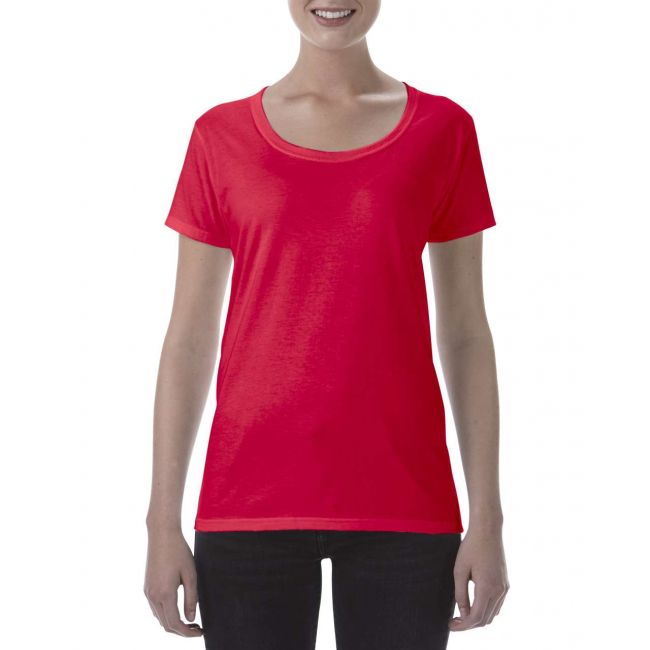 Softstyle® ladies' deep scoop t-shirt culoare red marimea xl