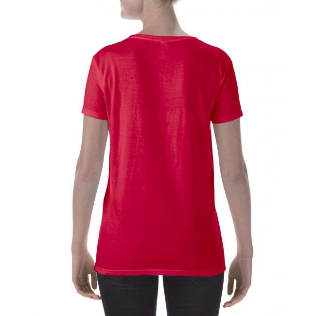 Softstyle® ladies' deep scoop t-shirt culoare red marimea xl