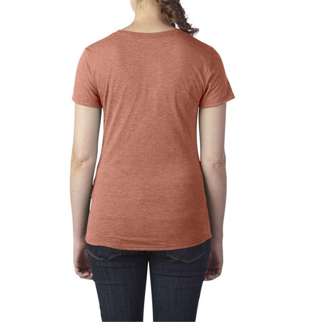 Women's tri-blend tee culoare heather bronze marimea xs