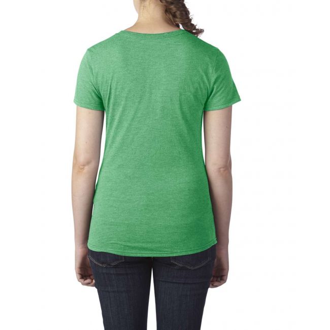 Women's tri-blend tee culoare heather green marimea s