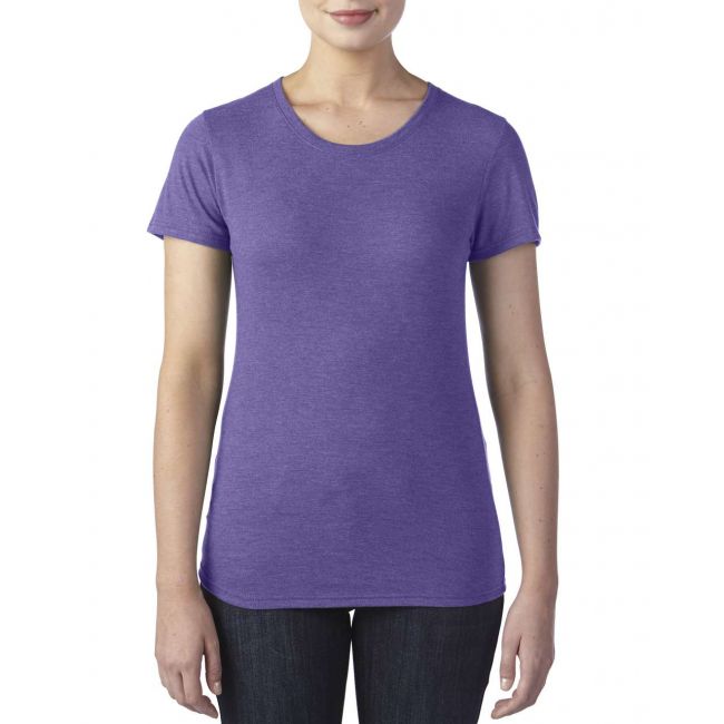 Women's tri-blend tee culoare heather purple marimea l