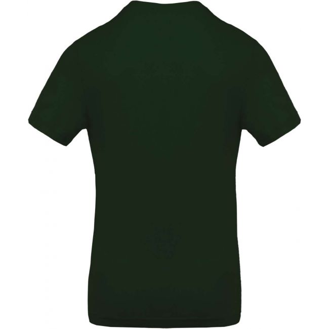 Men's short-sleeved v-neck t-shirt culoare forest green marimea m