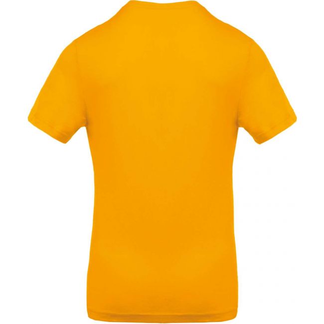 Men's short-sleeved v-neck t-shirt culoare yellow marimea s