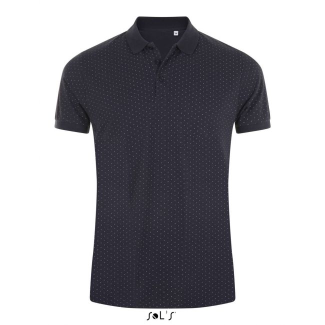 Sol's brandy men - polka-dot polo shirt culoare french navy/white marimea s