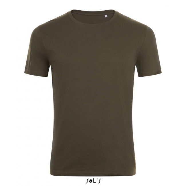 Sol's marvin men's round-neck fitted t-shirt culoare army marimea s