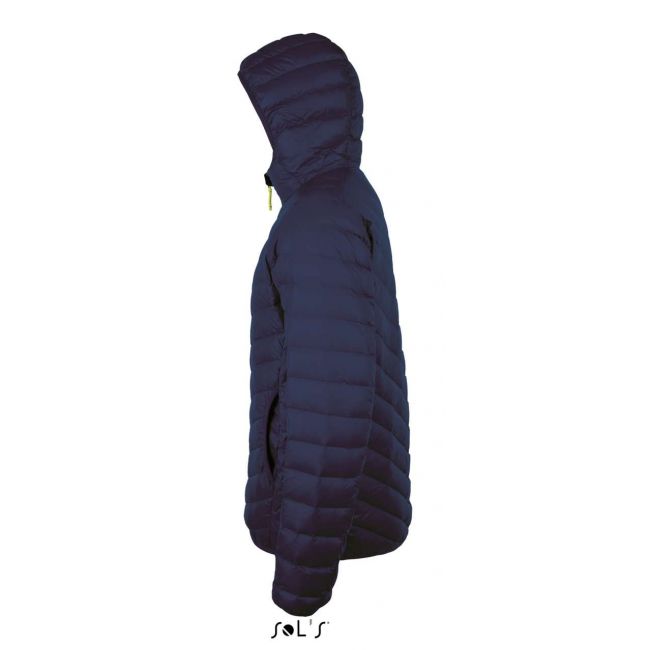 Sol's ray men - light hooded down jacket culoare french navy marimea s