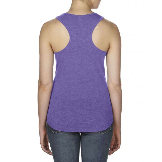 Women’s tri-blend racerback tank culoare heather purple marimea 2xl