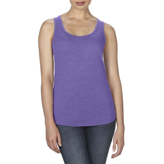 Women’s tri-blend racerback tank culoare heather purple marimea l