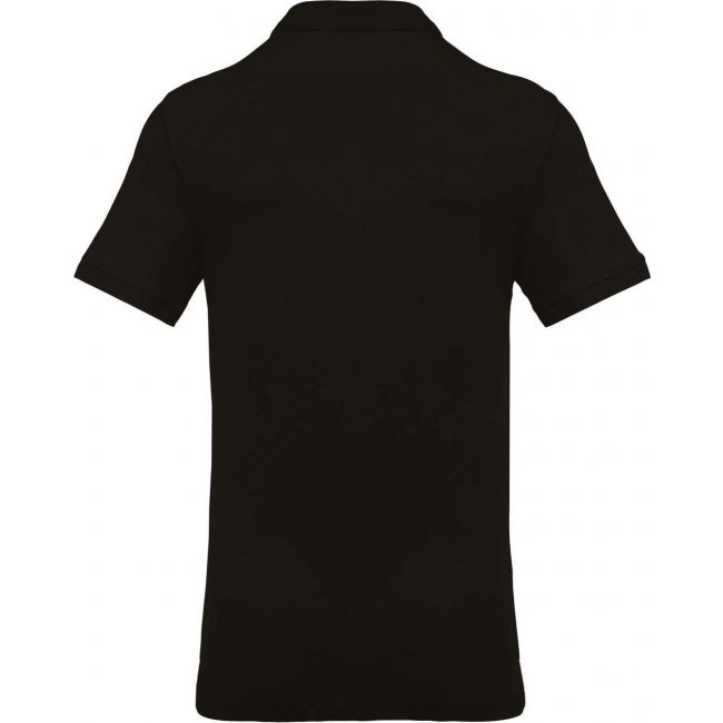 Men's short-sleeved piquÉ polo shirt culoare black marimea 3xl