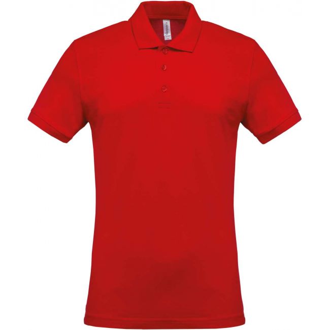 Men's short-sleeved piquÉ polo shirt culoare red marimea xl