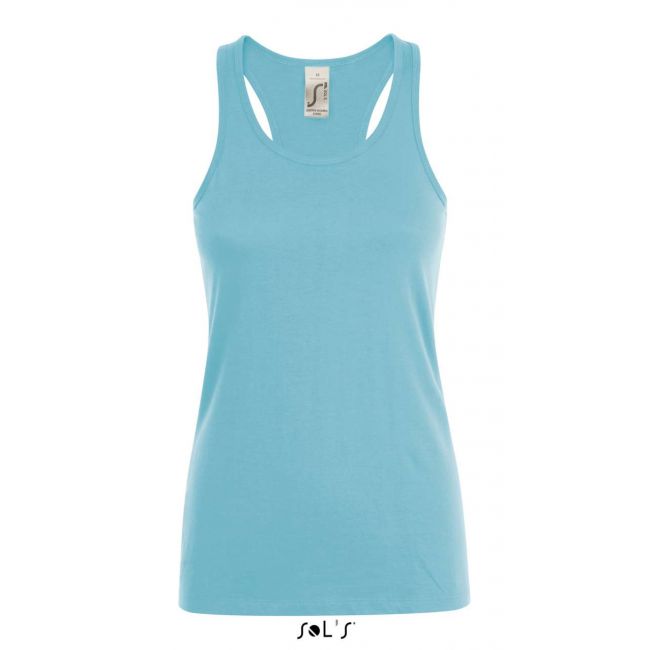 Sol's justin women - racerback tank top culoare atoll blue marimea 2xl