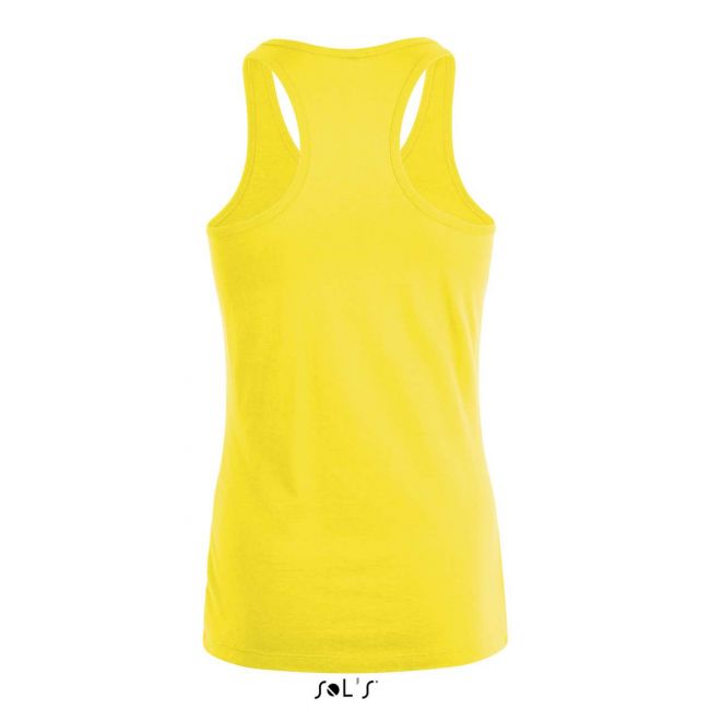 Sol's justin women - racerback tank top culoare lemon marimea m