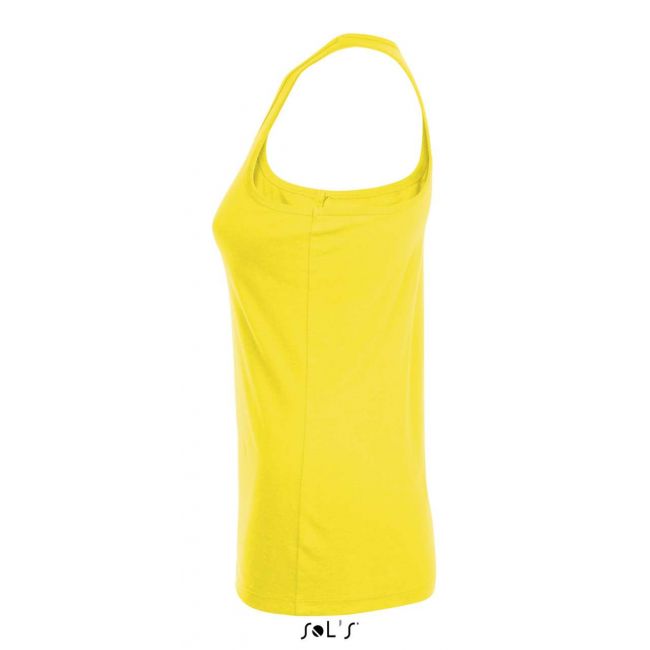 Sol's justin women - racerback tank top culoare lemon marimea m