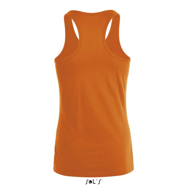 Sol's justin women - racerback tank top culoare orange marimea xs