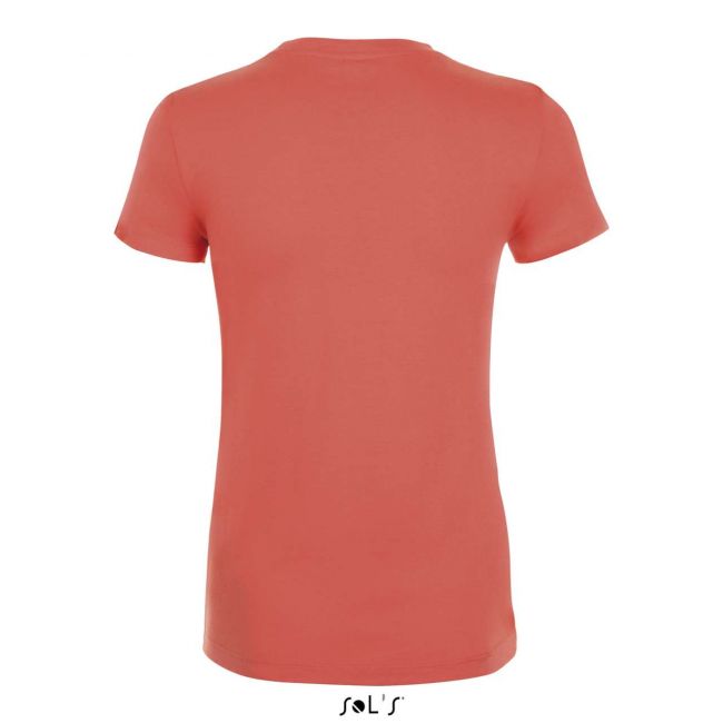 Sol's regent women - round collar t-shirt culoare coral marimea xl