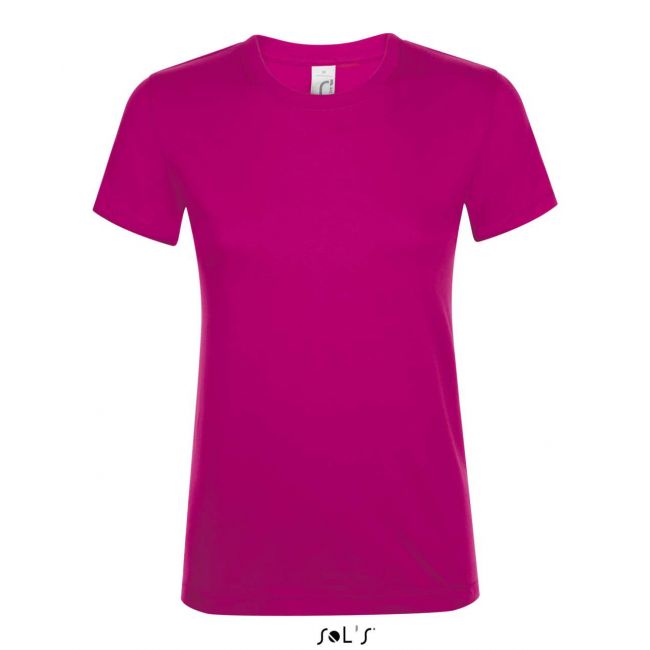 Sol's regent women - round collar t-shirt culoare fuchsia marimea l