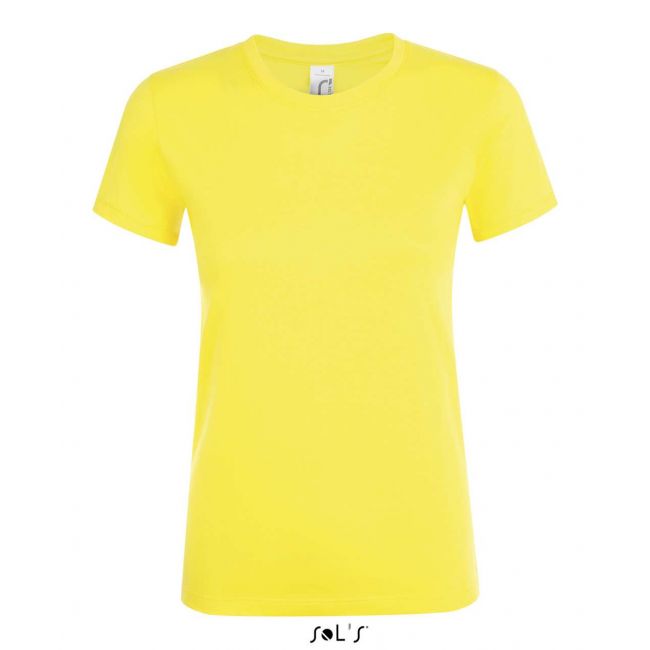 Sol's regent women - round collar t-shirt culoare lemon marimea l