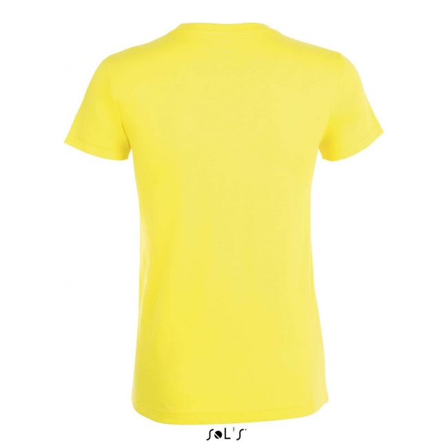 Sol's regent women - round collar t-shirt culoare lemon marimea m