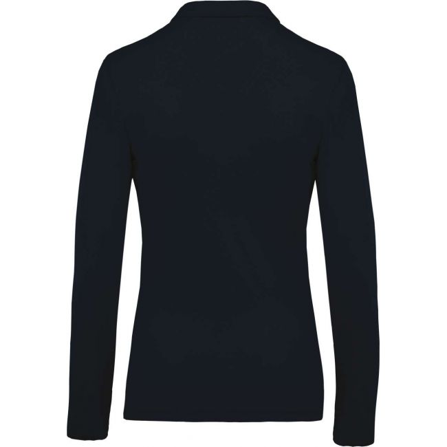 Ladies’ long-sleeved piquÉ polo shirt culoare navy marimea 3xl