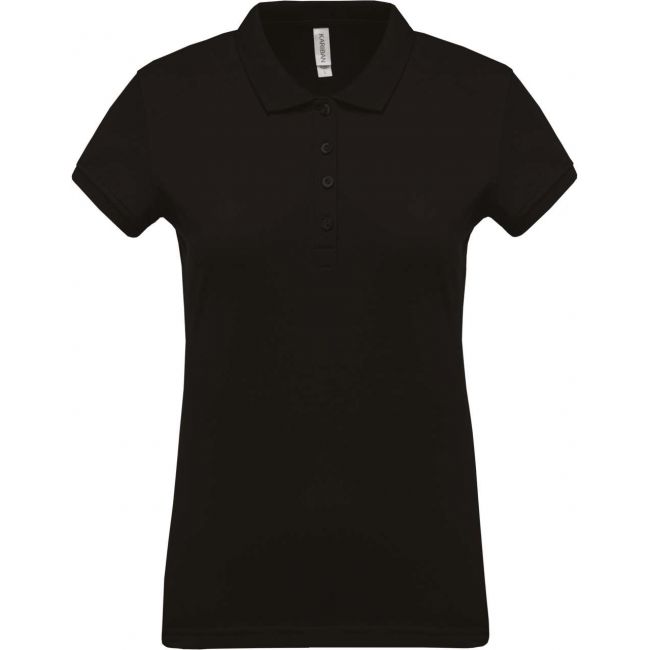 Ladies’ short-sleeved piquÉ polo shirt culoare black marimea s