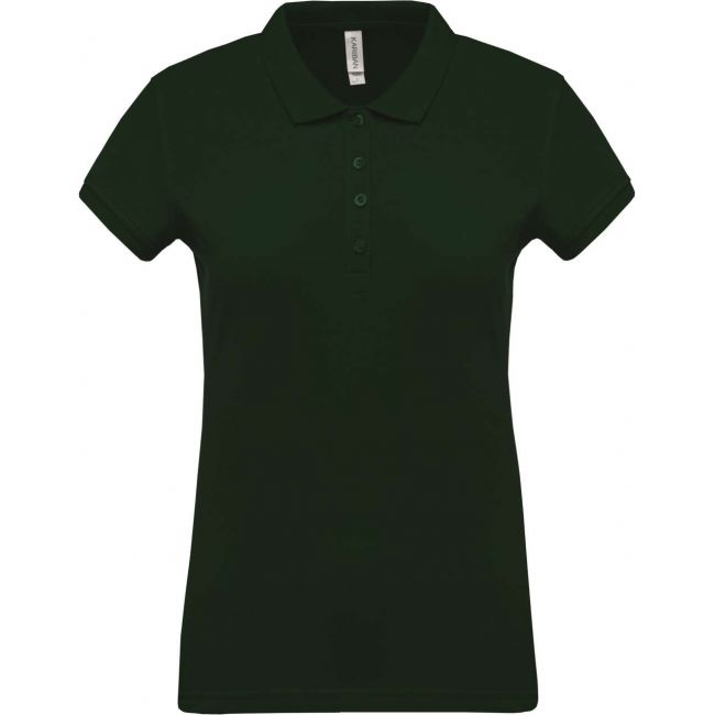 Ladies’ short-sleeved piquÉ polo shirt culoare forest green marimea m