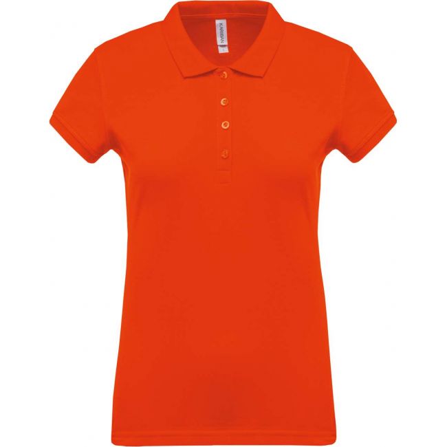 Ladies’ short-sleeved piquÉ polo shirt culoare orange marimea m