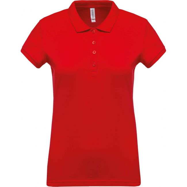 Ladies’ short-sleeved piquÉ polo shirt culoare red marimea m