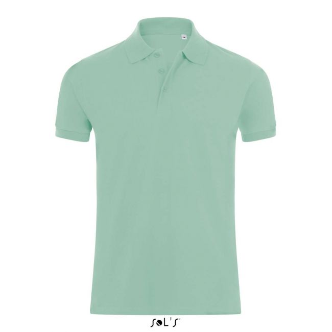 Sol's phoenix men - cotton-elastane polo shirt culoare mint marimea 2xl