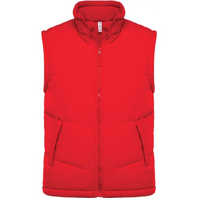 Fleece lined bodywarmer culoare red marimea xs