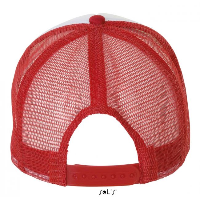 Sol's bubble - five panel mesh cap culoare white/red marimea u