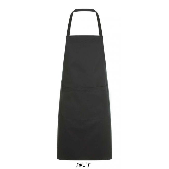 Sol's gramercy - long apron with pocket culoare dark grey marimea u