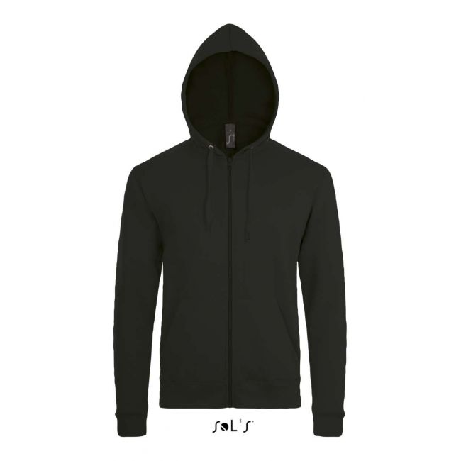 Sol's stone - unisex zip hoodie culoare black marimea 3xl