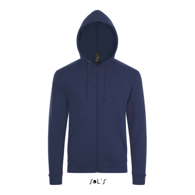 Sol's stone - unisex zip hoodie culoare french navy marimea l