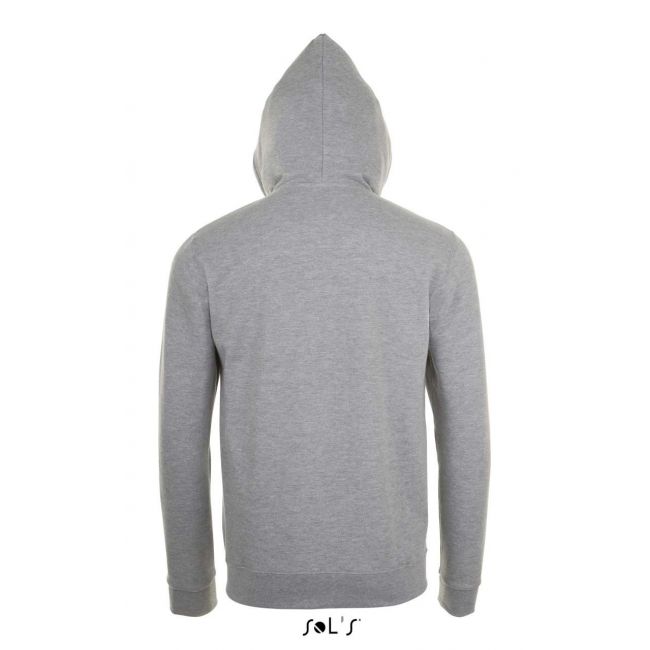 Sol's stone - unisex zip hoodie culoare grey melange marimea l