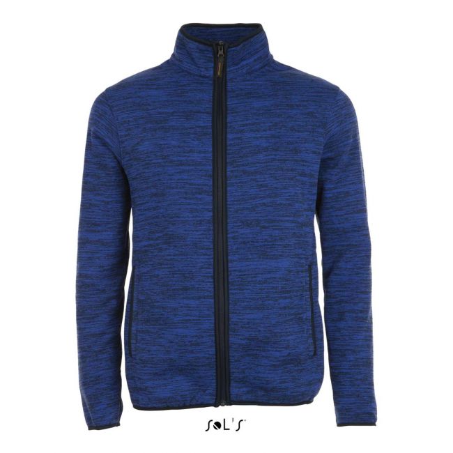 Sol's turbo - knitted fleece jacket culoare bugatti blue/navy pro marimea 2xl