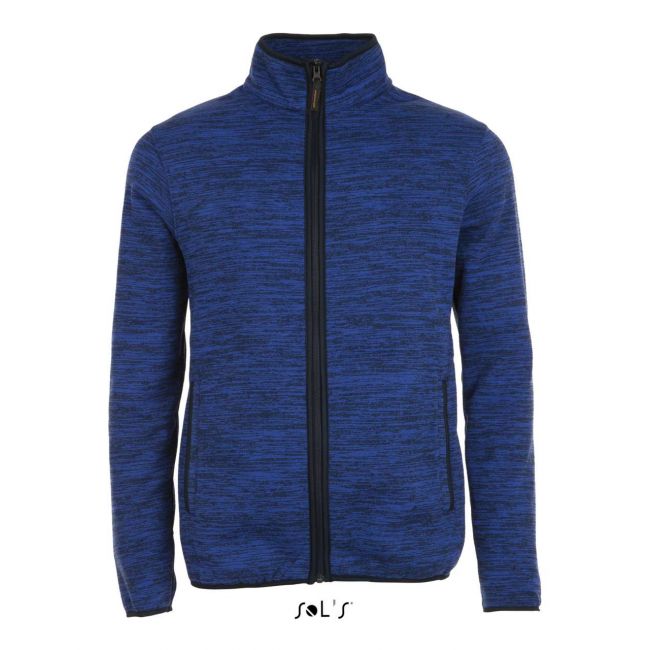 Sol's turbo - knitted fleece jacket culoare bugatti blue/navy pro marimea 3xl