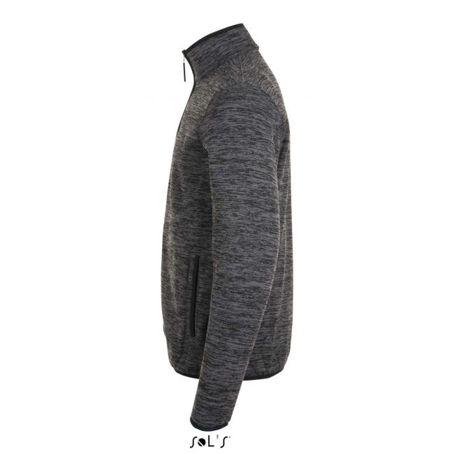 Sol's turbo - knitted fleece jacket culoare dark grey/black marimea s