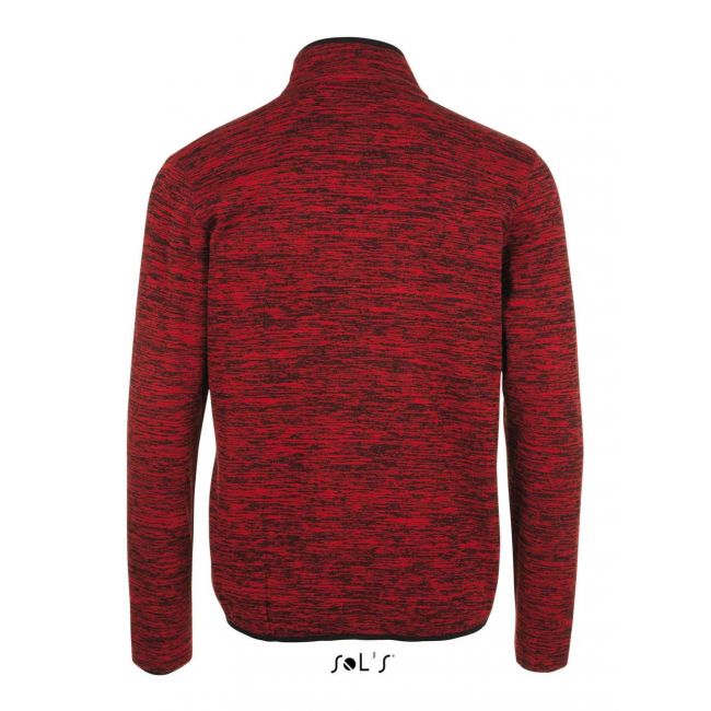 Sol's turbo - knitted fleece jacket culoare red/black marimea 3xl