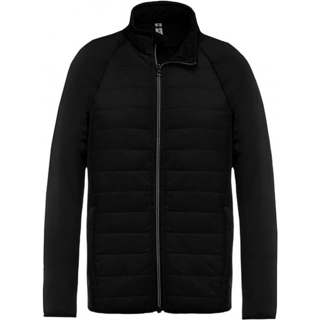 Dual-fabric sports jacket culoare black/black marimea 3xl