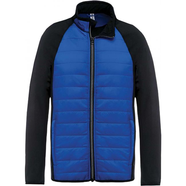 Dual-fabric sports jacket culoare dark royal blue/black marimea s