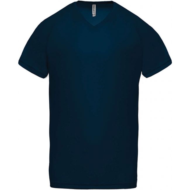 Men’s v-neck short sleeve sports t-shirt culoare sporty navy marimea l