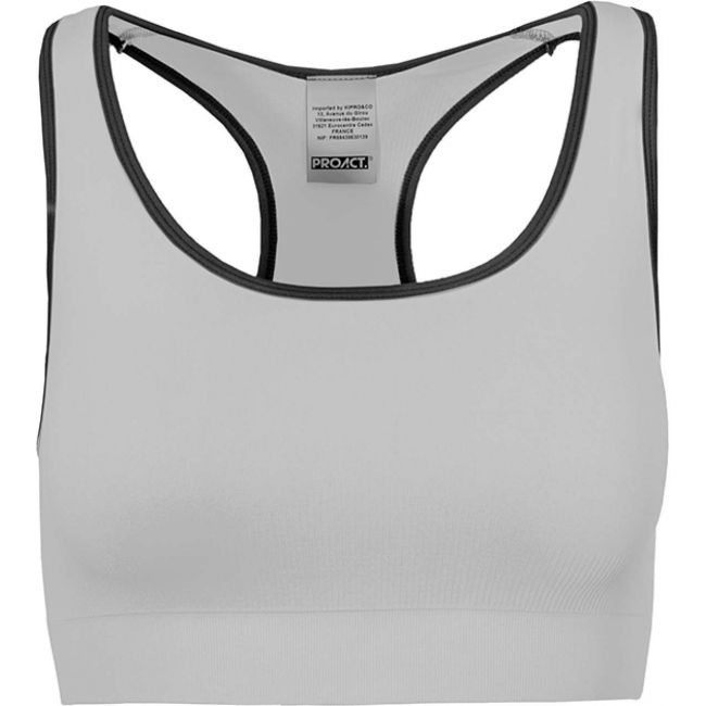 Seamless sports bra culoare white/storm grey marimea m/l