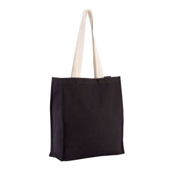 Tote bag with gusset culoare black marimea u