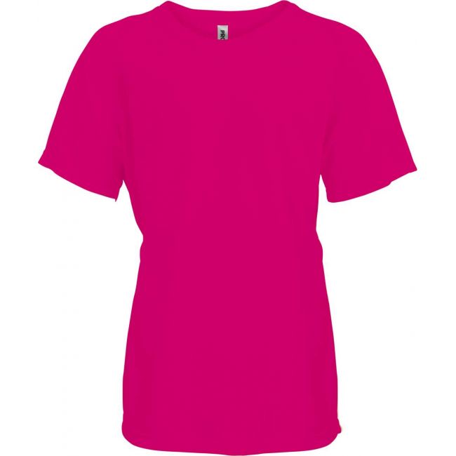 Kids' short sleeved sports t-shirt culoare fuchsia marimea 12/14