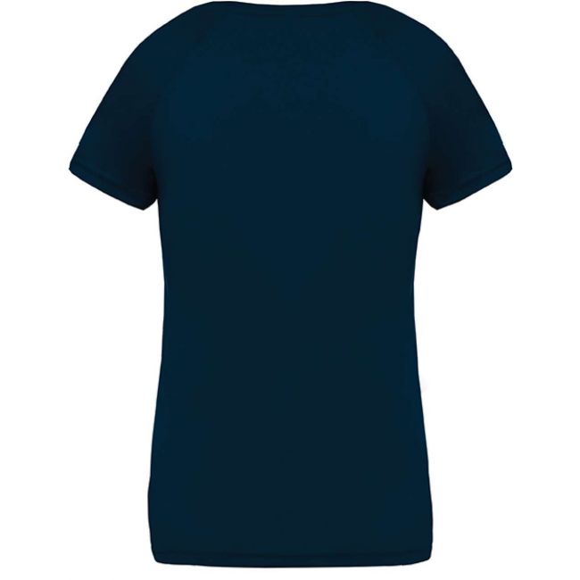 Ladies’ v-neck short sleeve sports t-shirt culoare sporty navy marimea l