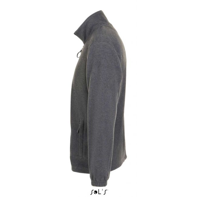 Sol's north men - zipped fleece jacket culoare grey melange marimea m