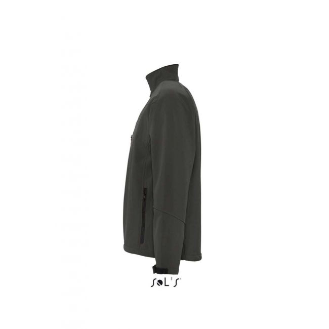 Sol's relax - men's softshell zipped jacket culoare charcoal grey marimea 4xl