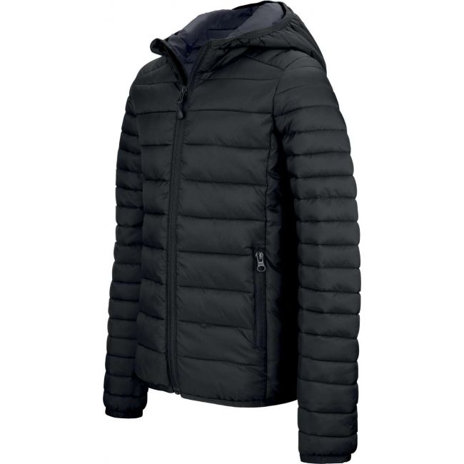 Men's lightweight hooded padded jacket culoare black marimea xl