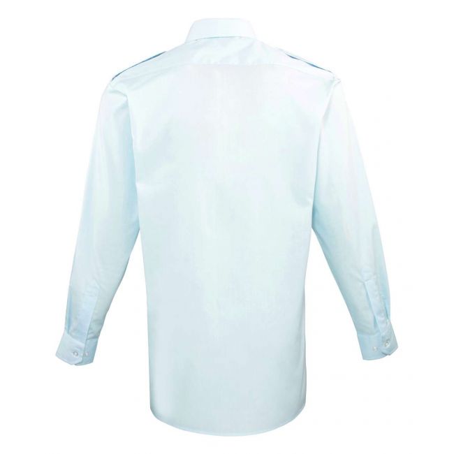 Men’s long sleeve pilot shirt culoare light blue marimea s